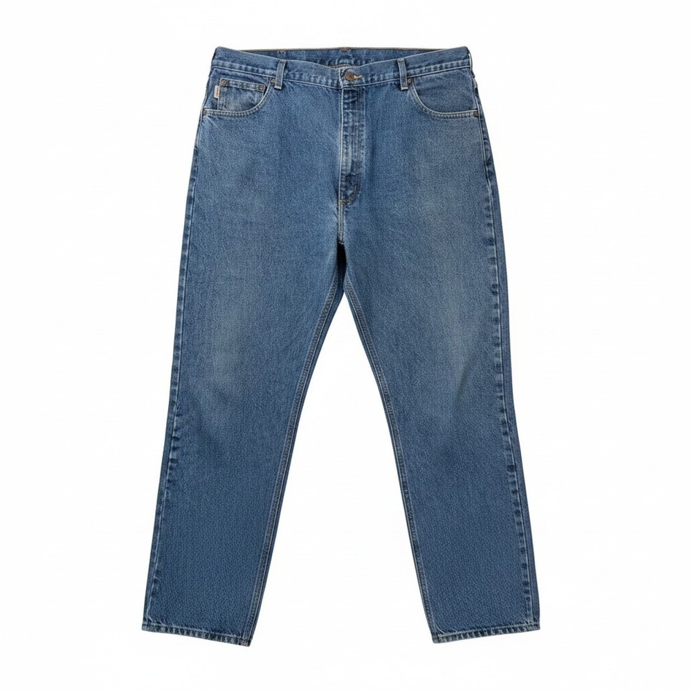 Carhartt Mens‎ Blue Denim Relaxed Fit Jeans Size 42x32